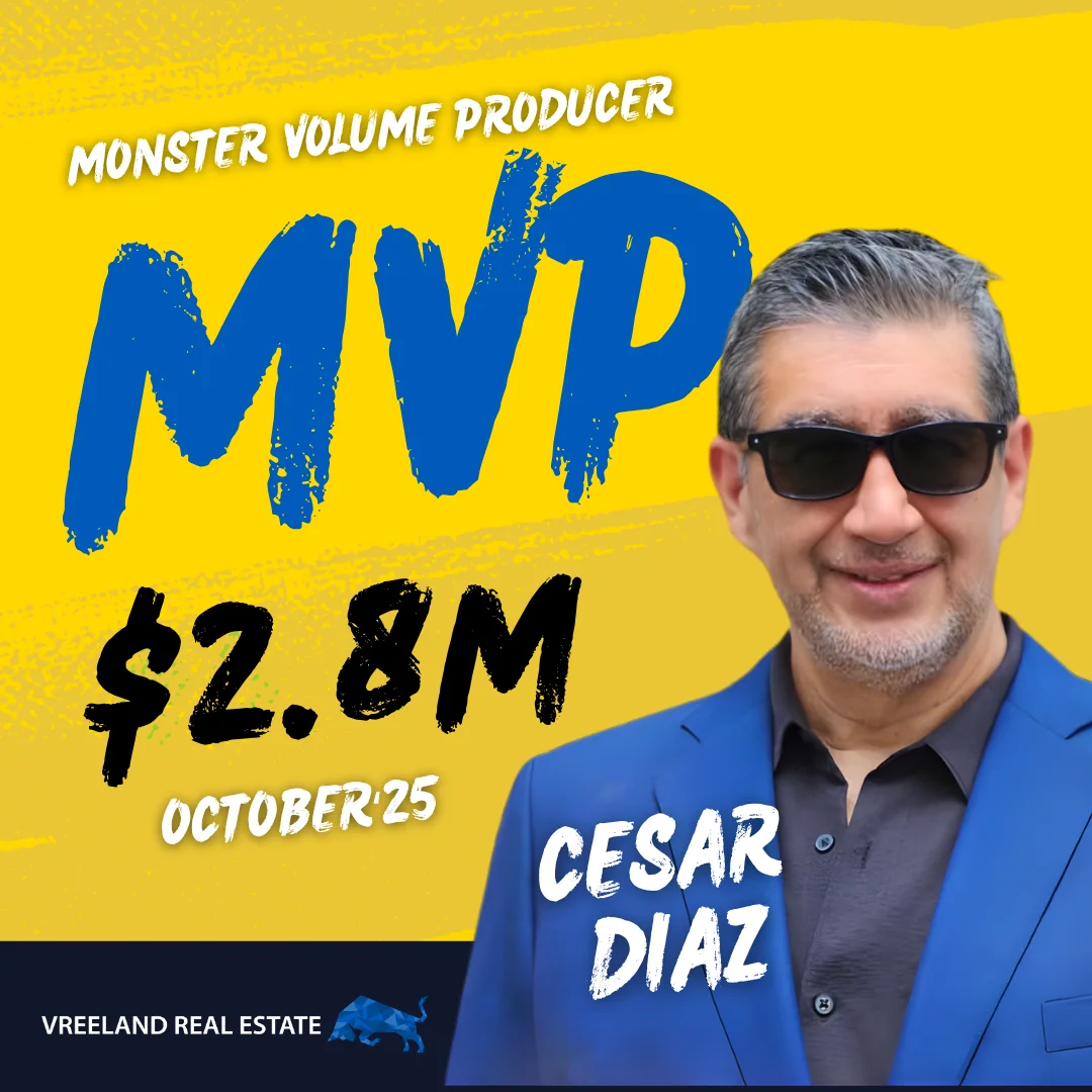 Congrats to Cesar Diaz, Our Monster Volume Producer for October 2025