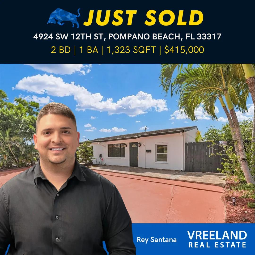 Sold! 4924 SW 12th St, Pompano Beach, FL: Charming South Florida Home
