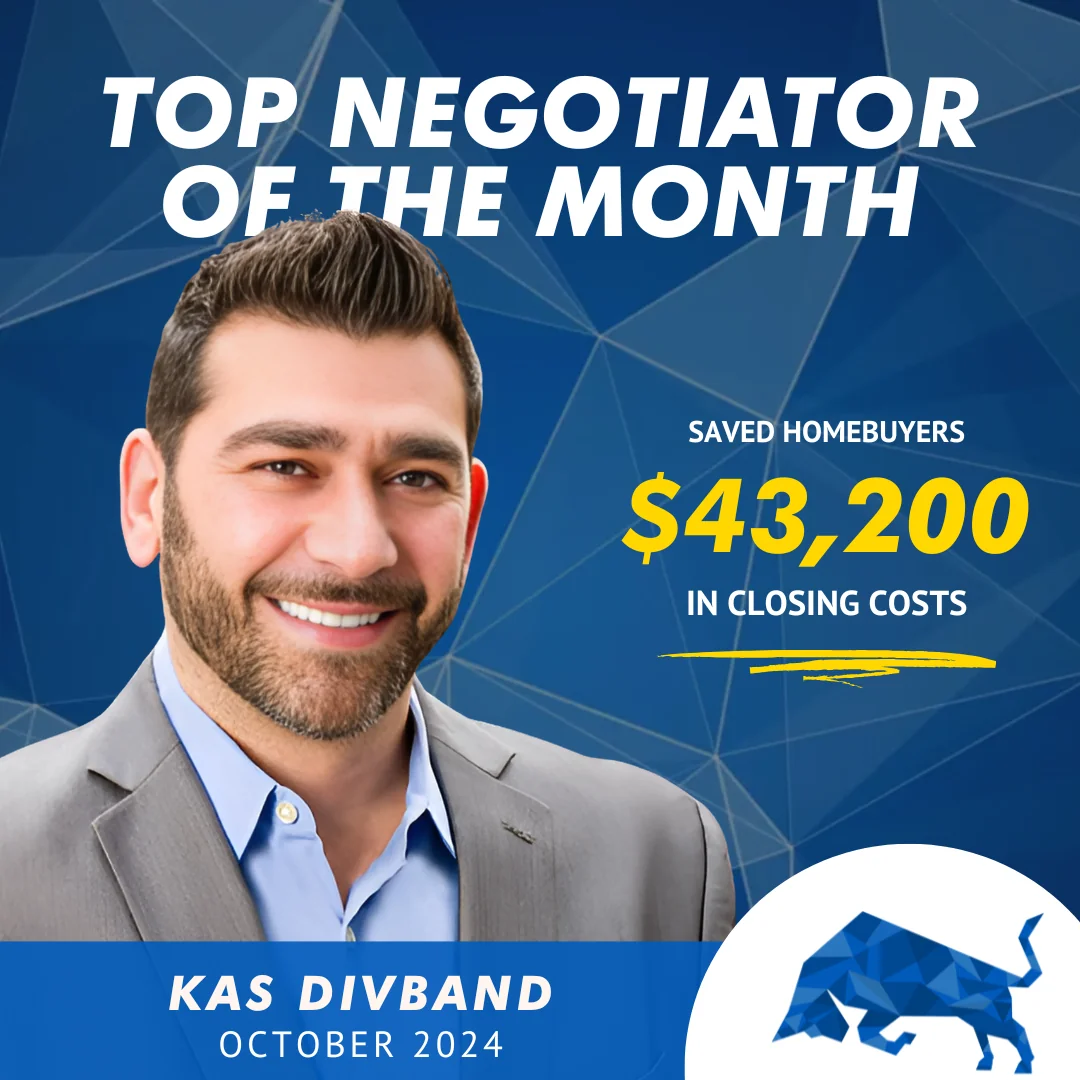 Kas Divband Named Top Negotiator for October: Saving Homebuyers Big