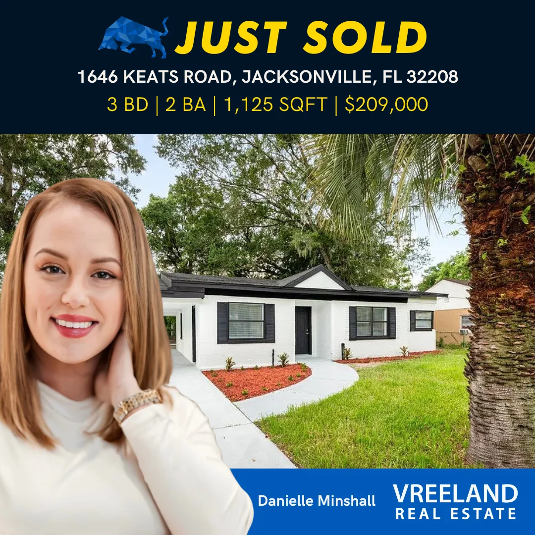 SOLD: Affordable 3-Bedroom Home in Jacksonville’s Ribault Area – 1646 Keats Rd