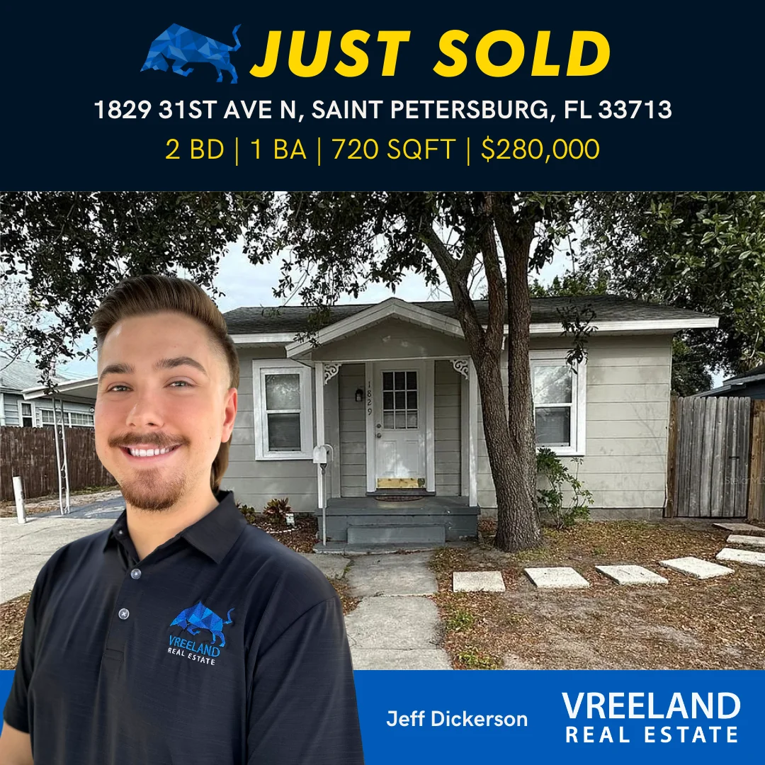 Sold! 1829 31st Avenue North, St. Petersburg, FL 33713 – A Cozy Florida Home