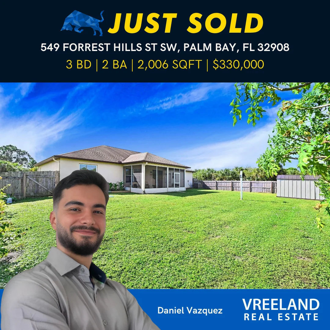 Sold! 549 Forrest Hills Street Southwest, Palm Bay, FL 32908 – A Beautiful Home in a Growing Community