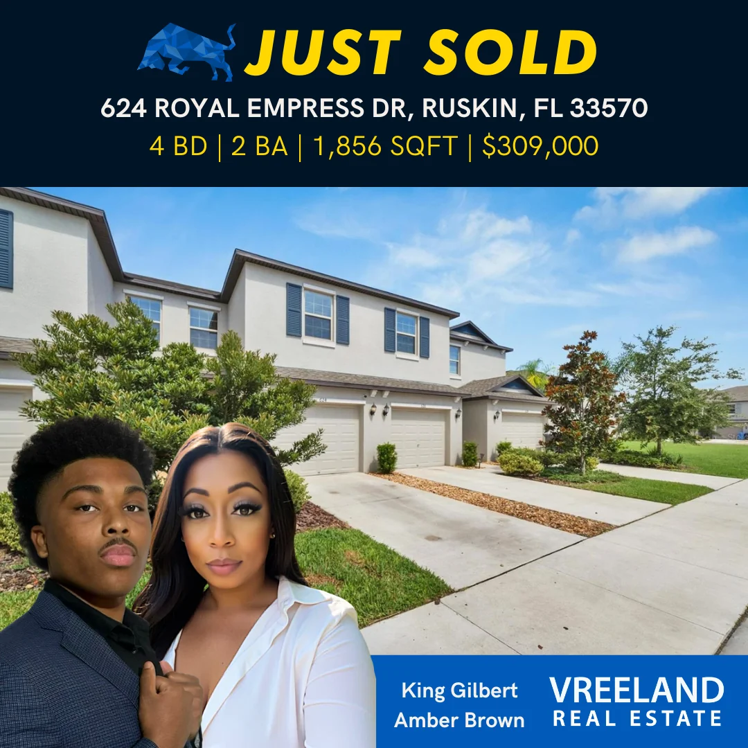 SOLD: Spacious 4-Bedroom Home in Ruskin’s Popular Community – 624 Royal Empress Dr
