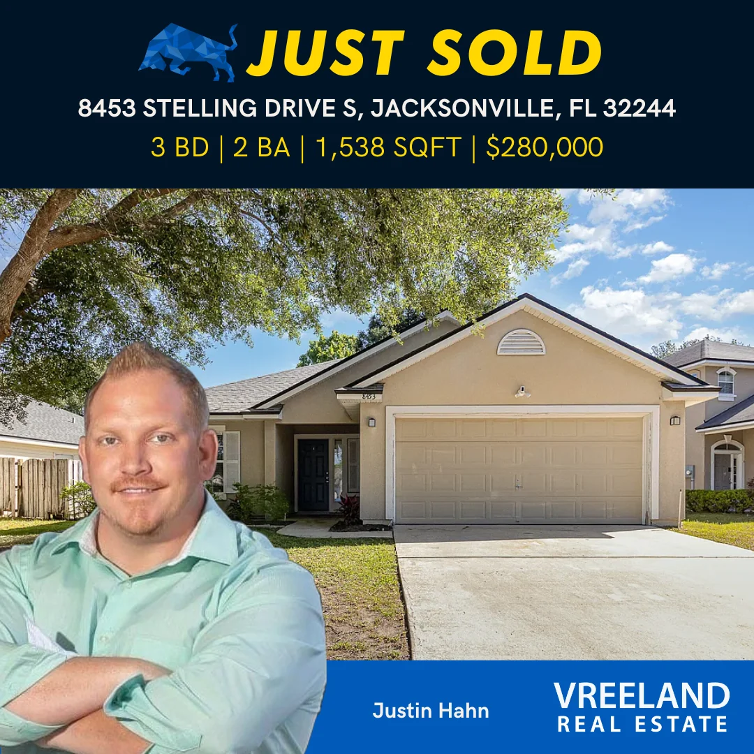 SOLD: Quiet 3-Bedroom Retreat in South Jacksonville – 8453 Stelling Dr S