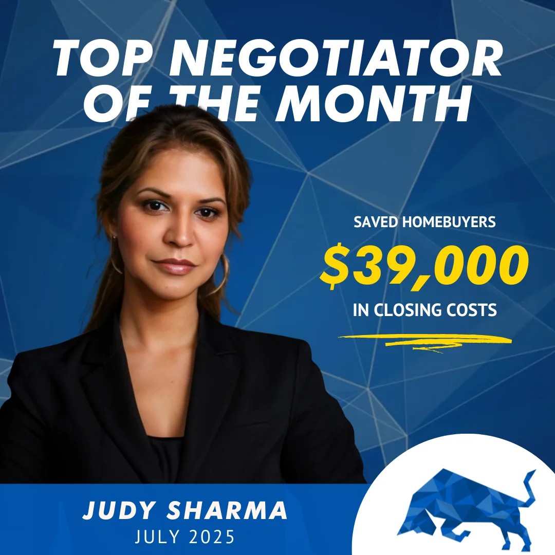 Judy Sharma Named Top Closing Cost Negotiator in July 2025