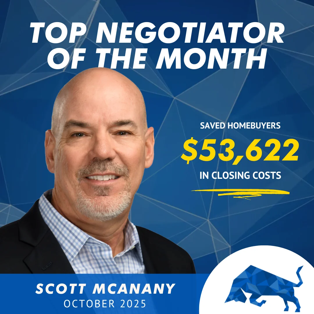 Scott McAnany Named Top Closing Cost Negotiator in October 2025