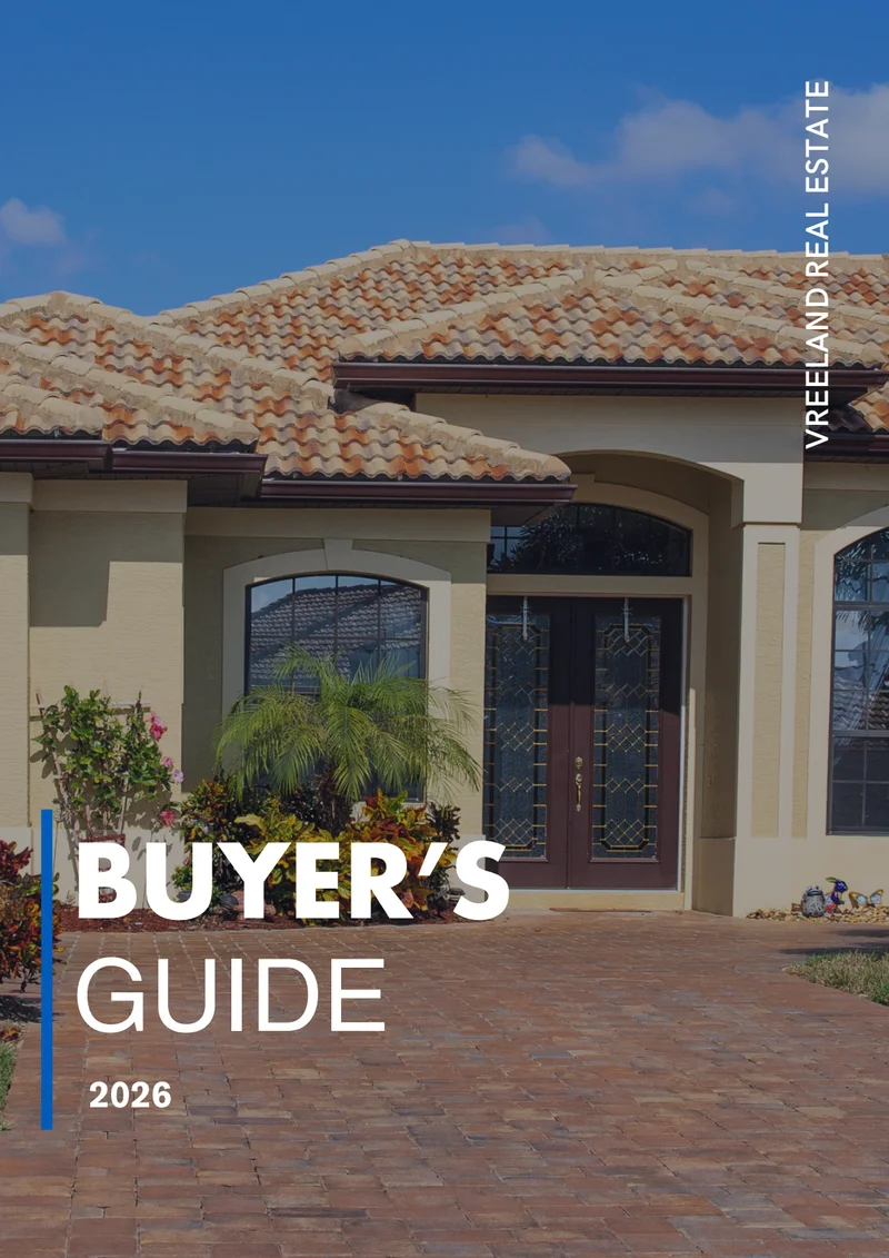 Cover of the 2026 Florida Buyer's Guide from Vreeland Real Estate